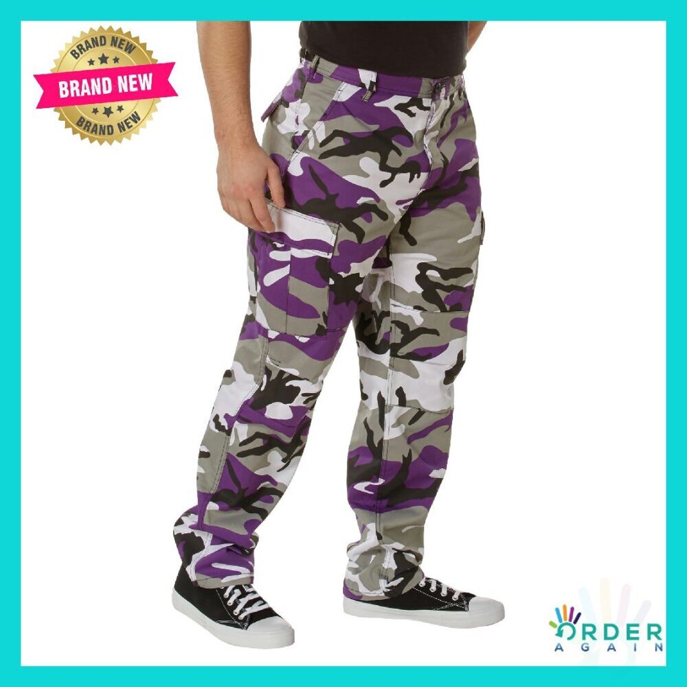 Tactical Cargo Pants Rugged Outdoor Hiking Work Uniform Durable Utility